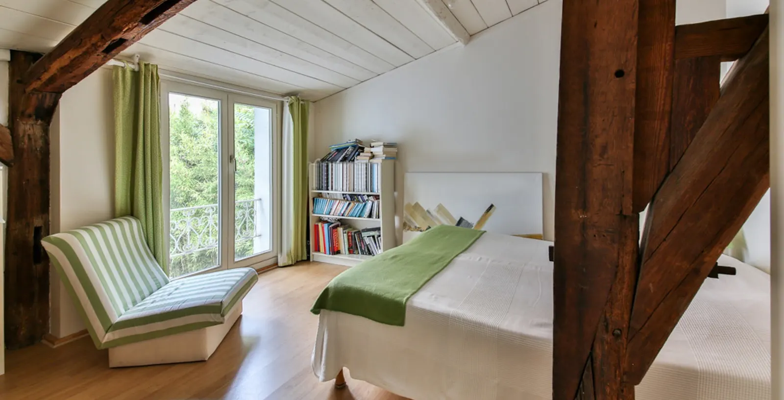 A bright, finished living space in a remodeled home